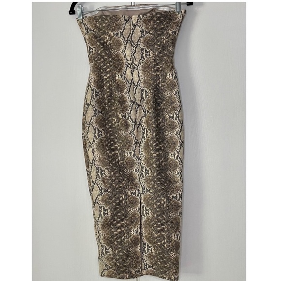 Katie May Vixen Strapless Faux Leather
Snake Midi Dress - Picture 8 of 13